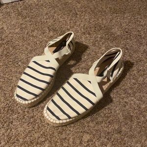 Saint James striped náutica small platform flats